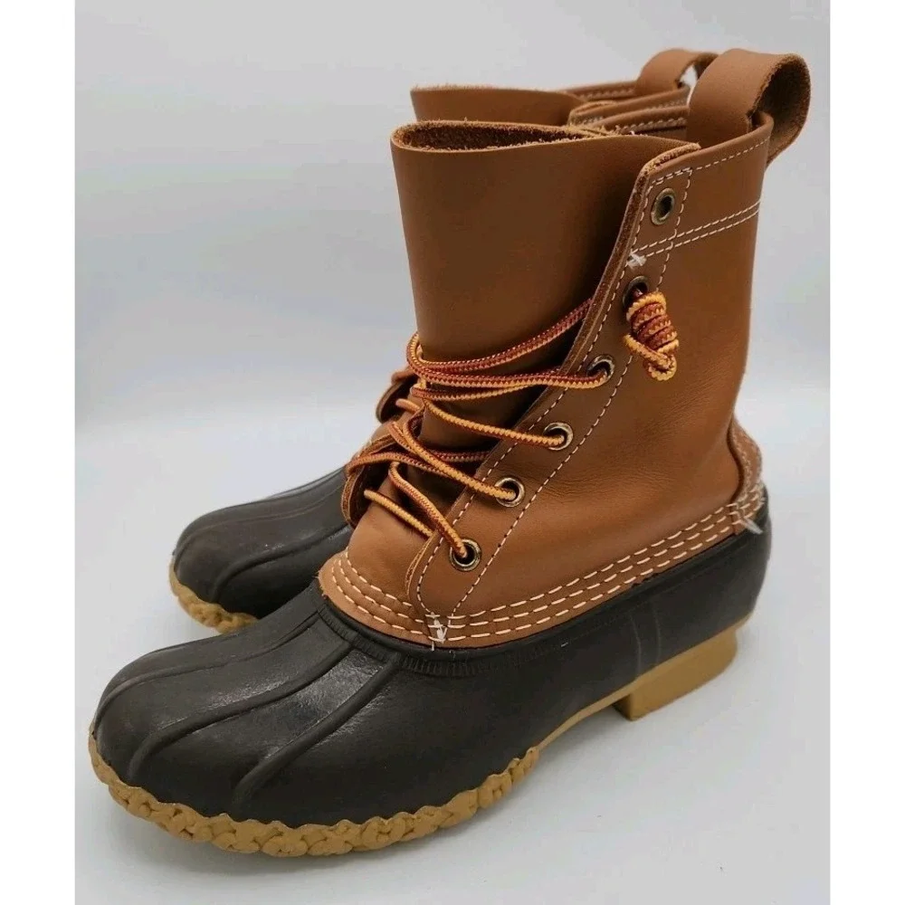 LL Bean Womens Size 6 M Duck Boots 6 Eye 8